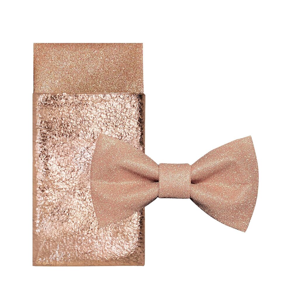 3276 Plain Color Pre-tied Bow Tie and Pocket Square Set | Glitter Sparkling